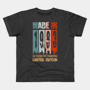 Made in 1983. 40 years of Fighting. LIMITED EDITION Kids T-Shirt